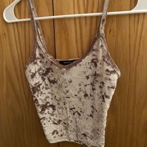 Forever 21 Velvet Crop Top (size small)